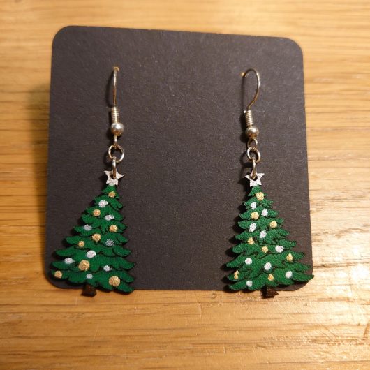 Christmas Tree Earrings - Image 3