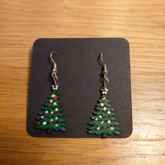 Christmas Tree Earrings - Image 2